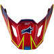 SM7 Helmet Visor — Blue, Gloss, Red, Yellow Fluo