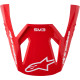 SM3 Helmet Visor — Red, White, One Size