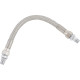 Universal Stainless Steel Braided Oil Line — 8.7 mm (11/32"), 205 mm (8"), 1/8" NPT, Chrome