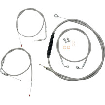 Standard Stainless Braided Handlebar Cable/Brake Line Kit — 45.5 cm–51 cm (18"–20"), Non-ABS