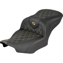 Roadsofa™ Lattice Stitch Seat — 30-1/2", Black/Gold, One-Piece