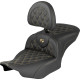 Roadsofa™ Lattice Stitch Seat — Black, Gold, 77,5 cm x 40,5 cm x 35,5 cm