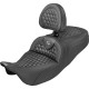 Roadsofa™ Seat — Black, Gray, with Driver Backrest