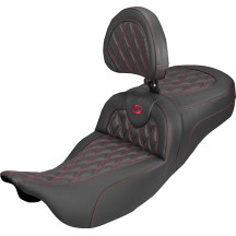 Roadsofa™ Carbon Fiber Seat — 2-Up Seat, Black/Red