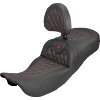 Roadsofa™ Carbon Fiber Seat — 2-Up Seat, Black/Red