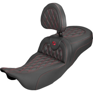 Roadsofa™ Carbon Fiber Seat — 2-Up Seat, Black/Red