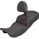 Roadsofa™ Carbon Fiber Seat — 2-Up Seat, Black/Red