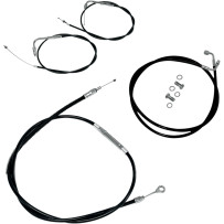 Standard Black Vinyl Handlebar Cable/Brake Line Kit — Ape Hanger, Mini, Standard