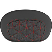 Mini Contour Sissy Bar Pad — 16.5 cm, 26.5 cm, Black/Red