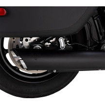 Silencioso Slip-On Twin Slash — Negro, 4"