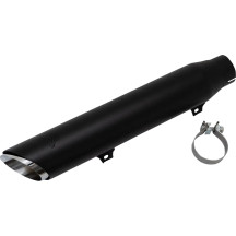 Silencioso Slip-On Twin Slash — Negro, 4"
