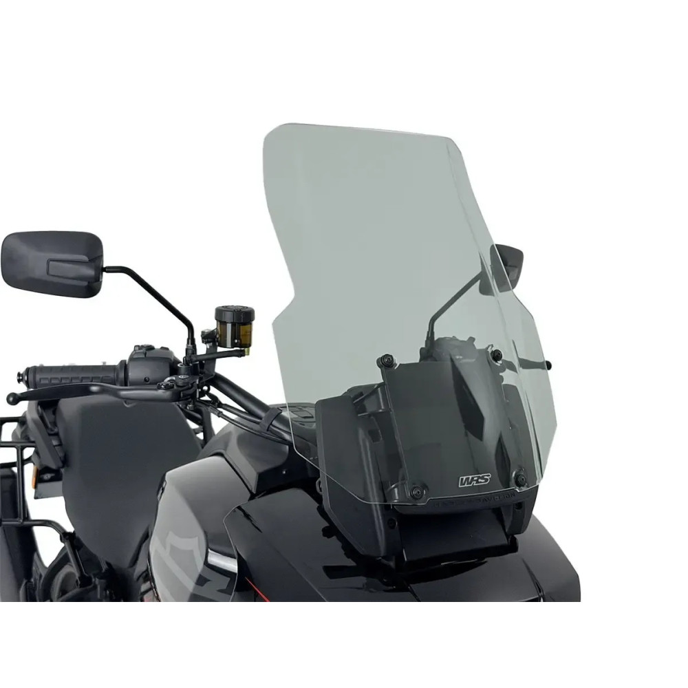 Windscreen Caponord HD Pan America — 51 cm, 43 cm, Smoke, 4 mm, Detachable