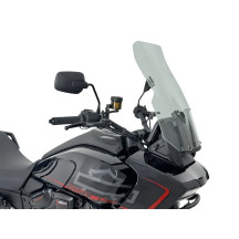 Windscreen Caponord HD Pan America — 51 cm, 43 cm, Smoke, 4 mm, Detachable