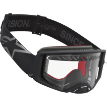 Gafas Supertech Dura Air Fluid — Negro, Plata, lente transparente