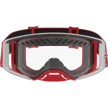 Gafas Alpinestars Supertech Dura Air Fluid — Rojo, plata, lente transparente