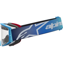 Gafas Alpinestars Supertech Dura Air Fluid — Azul degradado, lente transparente, ventiladas