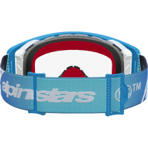 Gafas Alpinestars Supertech Dura Air Fluid — Azul degradado, lente transparente, ventiladas