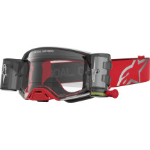 Supertech Firma Roll-Off Goggle — Red, Silver, Clear Lens
