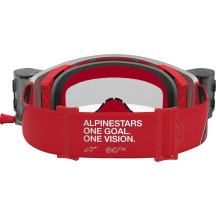 Supertech Firma Roll-Off Goggle — Red, Silver, Clear Lens