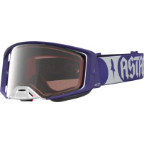 Supertech Atrox Goggle — Purple/White, Silver Mirror Lens