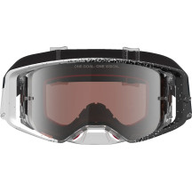Alpinestars Supertech Hiten Goggle — Adult, White/Black, Silver Mirror Lens