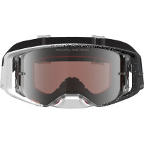 Alpinestars Supertech Hiten Goggle — Adult, White/Black, Silver Mirror Lens