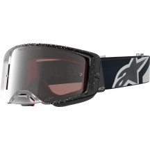 Alpinestars Supertech Hiten Goggle — Adult, White/Black, Silver Mirror Lens
