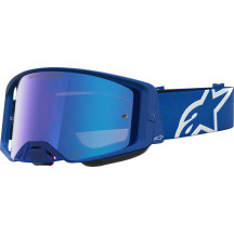 Supertech Vesta Goggle — Vented, Mirrored Lens, Blue, White