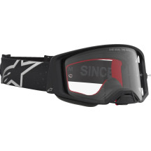 Supertech Vesta Goggle — Clear Lens, Vented, Matte Silver/Black