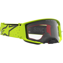 Alpinestars Supertech Vesta Goggle — Vented, Clear Lens, Black/Fluorescent Yellow