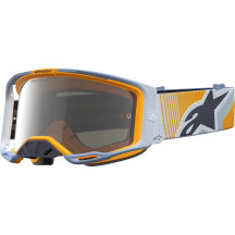 Gafas Vision 8 Maven — naranja, gris, azul polvoriento, espejo plateado