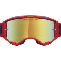 Gafas Vision 5 Drag — Azul, Rojo, espejo dorado