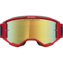 Vision 5 Drag Goggle — Blue, Red, Gold Mirror