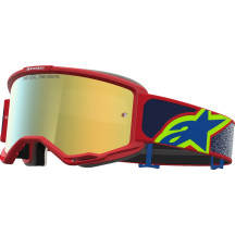 Gafas Vision 5 Drag — Azul, Rojo, espejo dorado