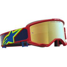 Gafas Vision 5 Drag — Azul, Rojo, espejo dorado