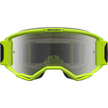 Gafas Alpinestars Vision 5 Rora — Adulto, Negro/Amarillo Flúor, lente espejo plateada