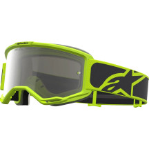 Gafas Alpinestars Vision 5 Rora — Adulto, Negro/Amarillo Flúor, lente espejo plateada