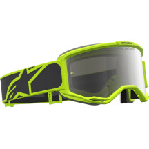Gafas Alpinestars Vision 5 Rora — Adulto, Negro/Amarillo Flúor, lente espejo plateada