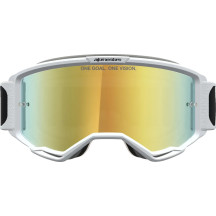 Vision 5 Rora Goggle — White, Black, Gold Mirror, Adult