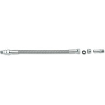 Universal Stainless Steel Braided Oil Line — 1/8" NPT, 8.7 mm (11/32"), 28 cm (11")
