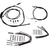 Kit completo de cables/líneas de vinilo negro para Ape Hangers — riser de 16"