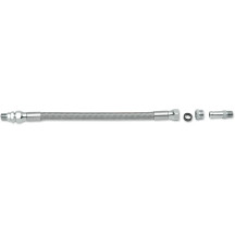 Universal Stainless Steel Braided Oil Line — 1/8" NPT, 8.7 mm (11/32"), 28 cm (11")