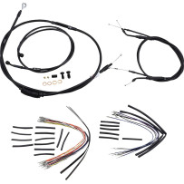 Kit completo de cables/linea de vinilo negro para Ape Hangers — negro, 35.5 cm (14")