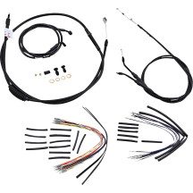 Kit completo negro de cables y líneas de manillar para Ape Hangers — 40.5 cm (16"), Ape Hanger