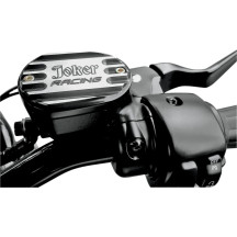 Front Brake Master Cylinder Cover — Black Anodized