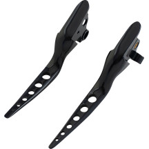 Racing Hand Levers — Brake & Clutch, Black, Gloss, Pair
