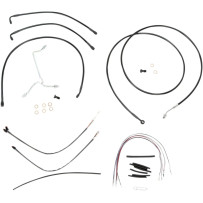 Kit completo de cables/líneas de vinilo negro para Ape Hangers — 38 cm (15"), Ape Hanger