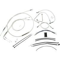 Sterling Chromite II® Designer Handlebar Installation Kit — Fits 12"–14" ape hanger, Chrome
