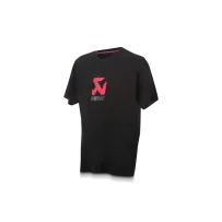 Akrapovic T-Shirt — Black, Red, Men’s, Short-Sleeve