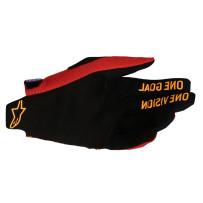 Radar Pro Gloves — M, Red/Cyan/Black, Short Cuff